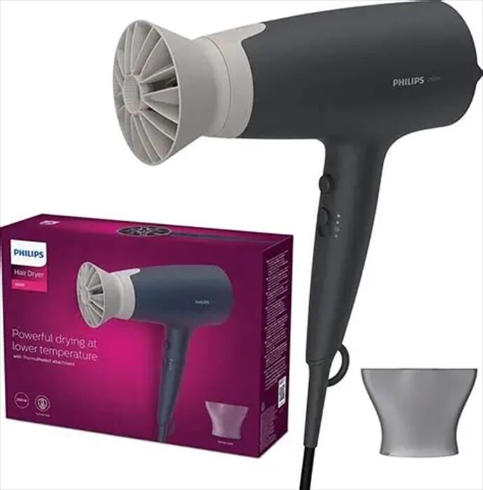 Philips Asciugacapelli Bhd351/10-grigio