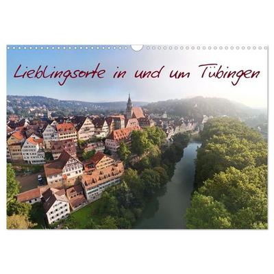 Lieblingsorte in und um Tübingen (Wandkalender 2027 DIN A3 quer), CALVENDO Monatskalender