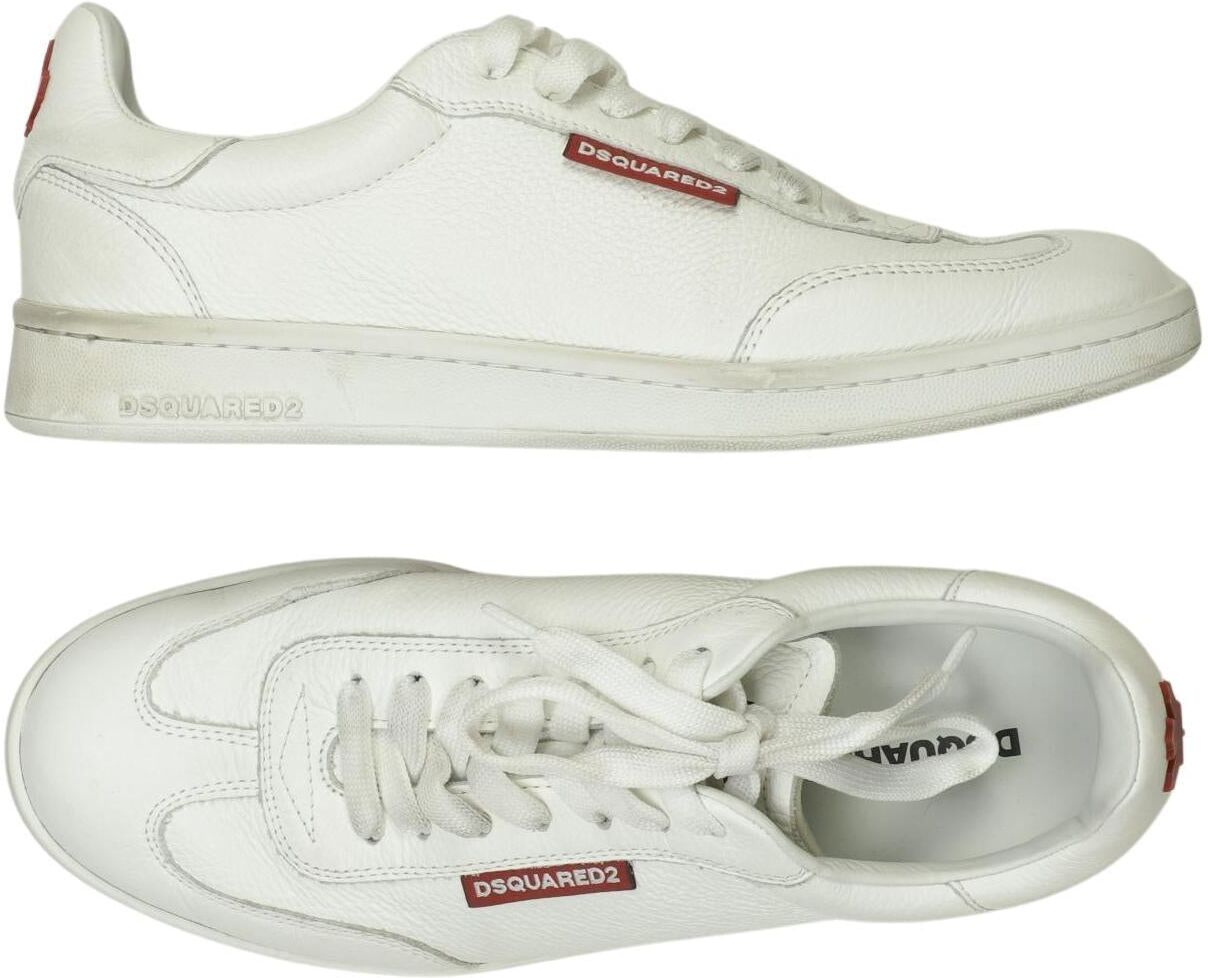 Dsquared2 Herren Sneaker, Weiß, Gr. EU 41, Leder - Second Hand