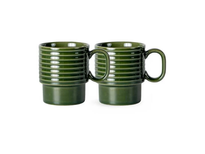 Sagaform Mugs à café Coffee & More lot de 2 Vert