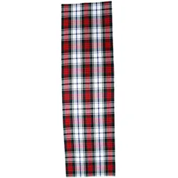 TISCHLÄUFER Macduff rot kariert 44/178 cm, 100% Baumwolle