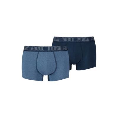 Boxershorts PUMA "Boxershort Everyday Trunks 2P 2er Pack", Herren, Gr. XXL, 2 Stk., blau, Unterhosen