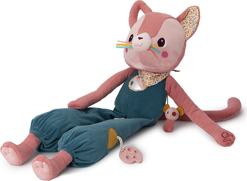 Lilliputiens Jeanne's Grote Ontdekking Knuffel Kat - Roze