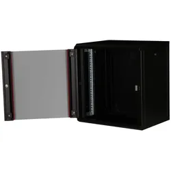 equip Serverschrank (12 HE, 19 Zoll Rack), Serverschrank, Schwarz