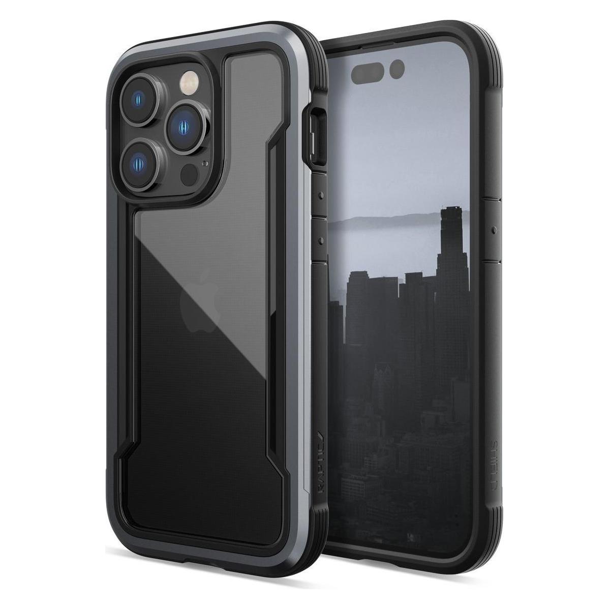 X-Doria Raptic Shield Case für iPhone 14 Pro Armor Black Cover (Apple iPhone 14 Pro) (Raptic Shield for iPhone 14 Pro Black)