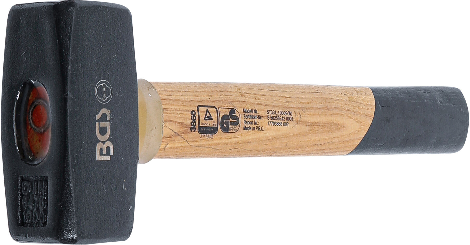 BGS Fäustel 3865, Holz-Stiel, 1000 g ; BGS technic)