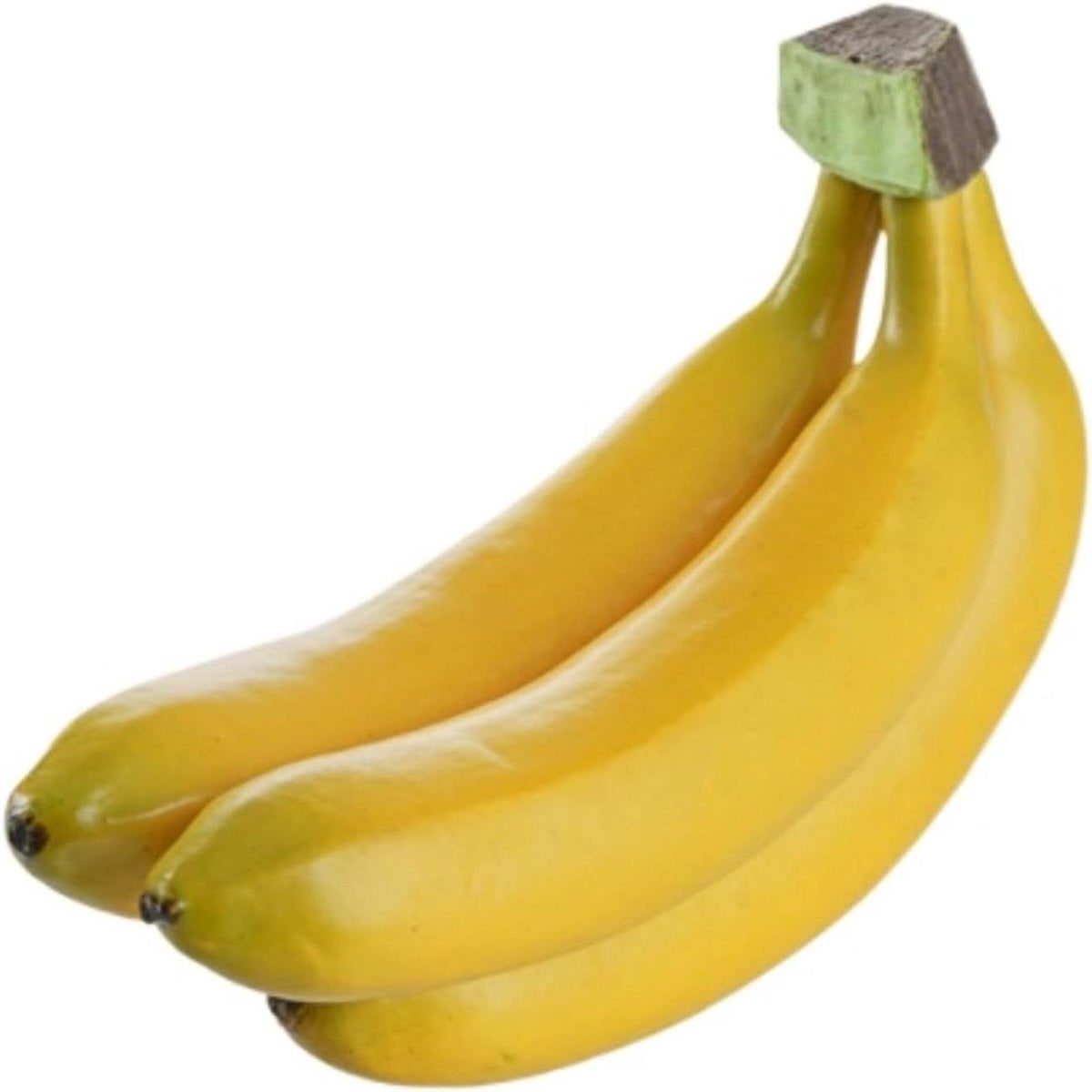 Realistische kunstbananen decoratie - 1 tros - Geel