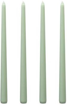 On Spot Shop Long Burning Taper Candles, 4 Pack, Dripless Smokeless Unscented, For Home Interior And Valentine's Decor light Green