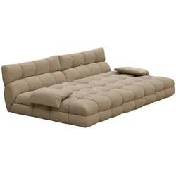 BIG SOFA AMIA Taupe Velvet