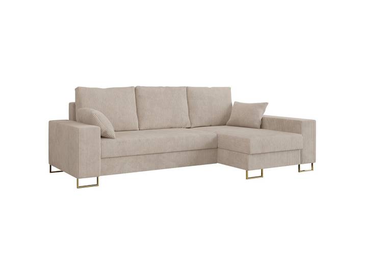 ECKSOFA Dorian Cord Beige