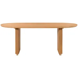 Esstisch oval Mango 220x100x76 natur lackiert BARCELONA #525