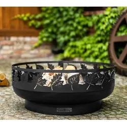 CookKing Stahl Feuerschale Toronto Ø 80 | Schwarz | Ø 80x33 cm - Schwarz