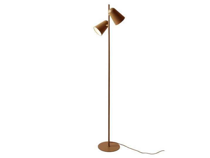 Lampadaire métal jaune 28x28x145cm