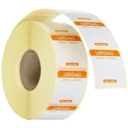 1000x Täglich anwendbare Lebensmittelsicherheitsetiketten,für den Mehrfachgebrauch,leicht zu entfernen,Samstag,Orange,25x25mm