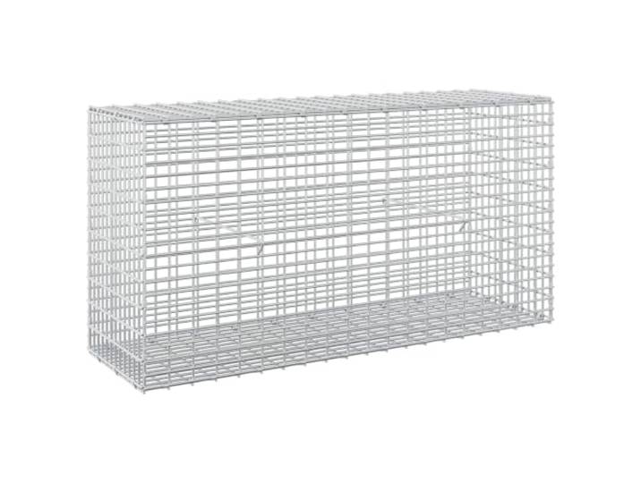 Gabion aus verzinktem Stahl, 100 x 30 x 50 cm, Maschenweite: 5 x 2,5 cm 5 mm Draht, Netzpaneele mit Haken und Clips, Verwendung als Mauer oder Blumenbeet, Pflege mit feuchtem Tuch