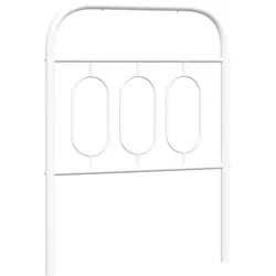 vidaXL Ersatz-Kopfteil Metall Weiß 75 cm