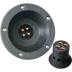 Sinuslive Car HiFi Lautsprecherstecker-Set 4 x 4 mm² inkl. Einbaubuchse, vergoldet BTV