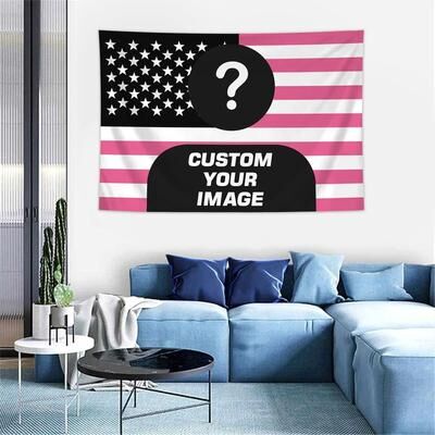 Uplift Picks Personalized American Flag Photo Tapestry For Families Pets Idols Bedrooms And Gift Decor c 200x150cm