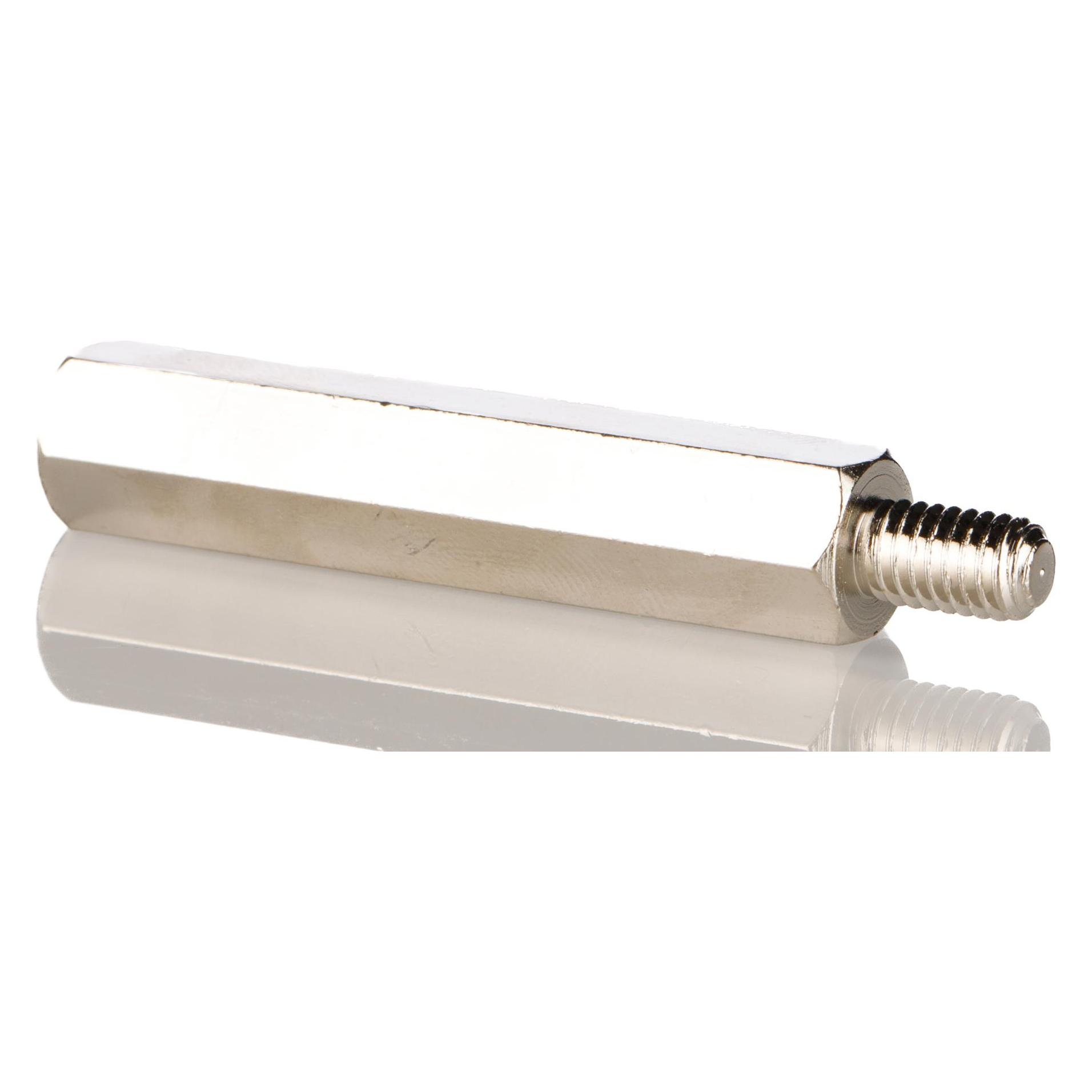 RS PRO Steel Hex. Threaded Spacer M6x50mm (8066689)