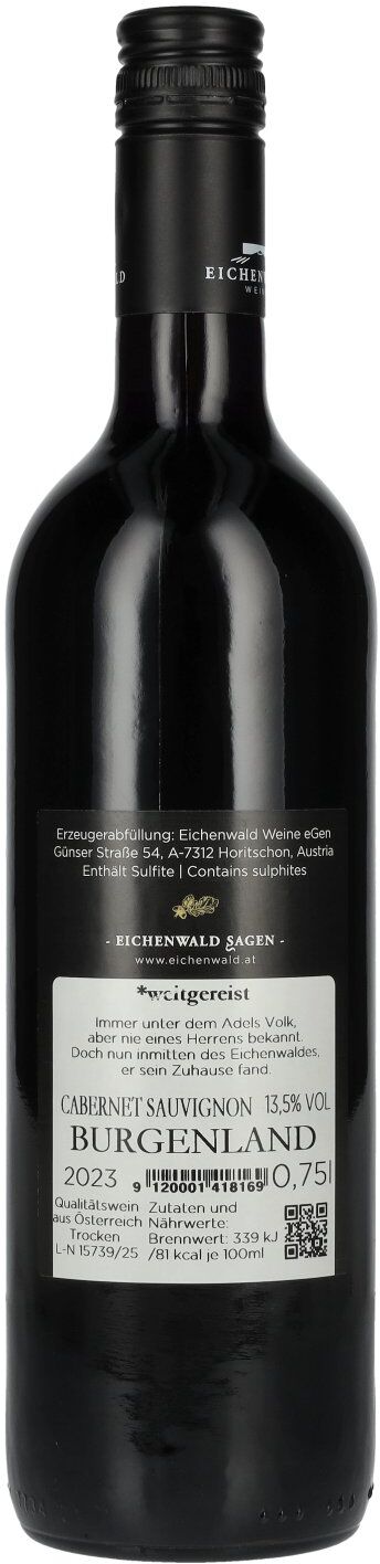 Eichenwald Weine Eichenwald DER ARISTOKRAT Cabernet Sauvignon 2023 13,5% Vol. 0,75l