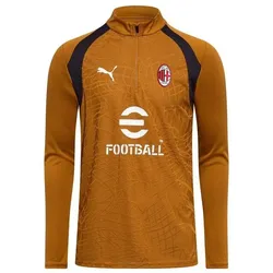 Puma, Herren, Sportshirt, ACM Training 1/4 Zip Top (XS), Gold, Braun
