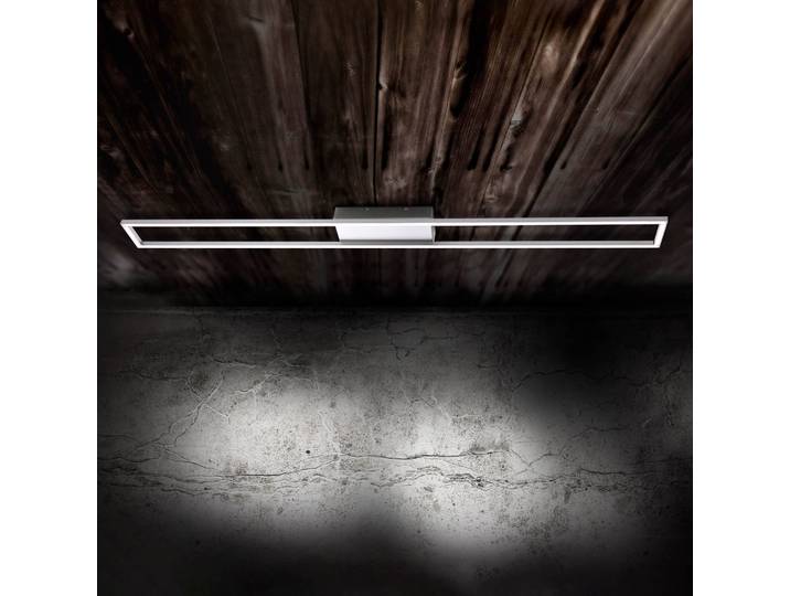 Paul Neuhaus LED Deckenleuchte Inigo, dimmbar, alu / grau / zink, für Wohn- / Esszimmer, Metall, Modern