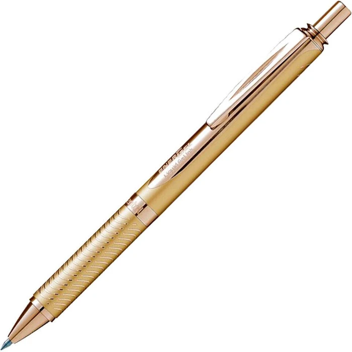 Pentel EnerGel BL407 Gelschreiber gold/silber 0,35 mm, Schreibfarbe: schwarz, 1 St.