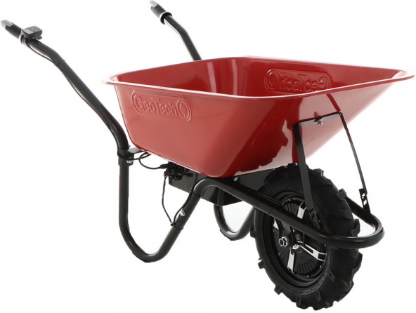 GeoTech CAR 150A - Akku-Schubkarre mit Traktorreifen - Akku 24V/12Ah
