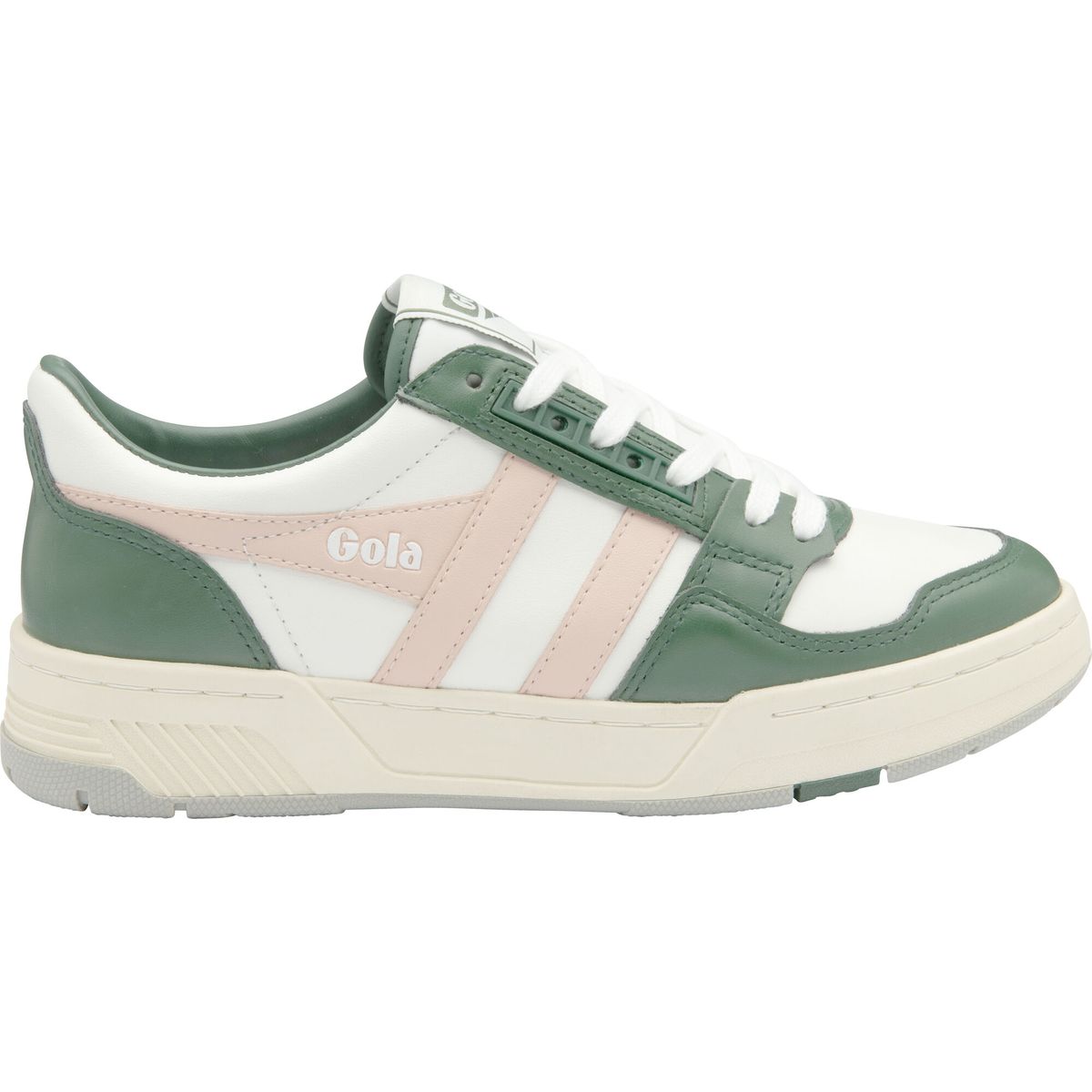 Gola Challenge Sneaker Women white/evergreen/pearl pink (WA) 5 CLB535-WA-5-whiteevergreenpearlpink