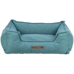 Trixie Hunde-Bett Gano, 65 cm x 50 cm, Petrol (Hund, Katze), Hundebett + Katzenbett