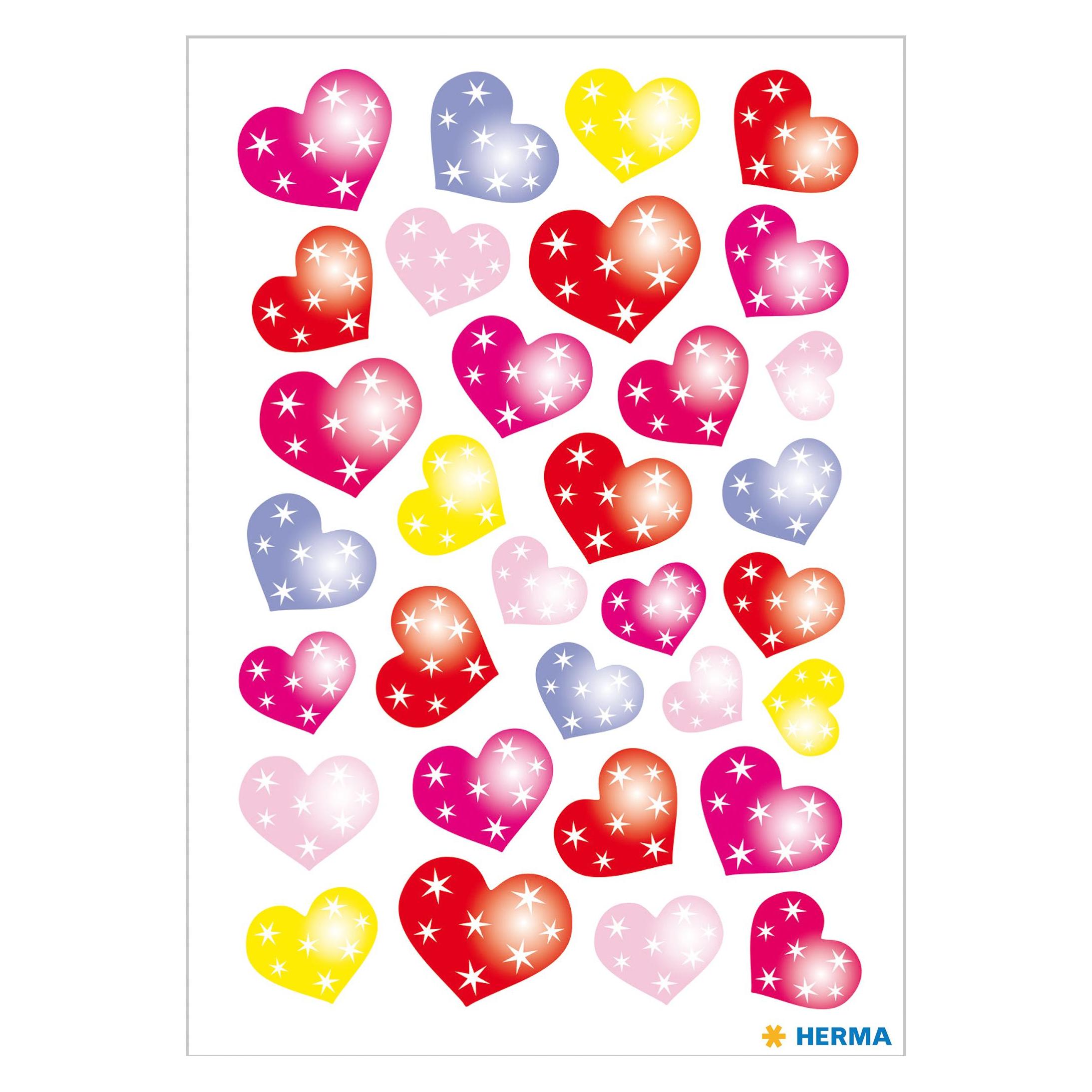 Herma Sticker Herzen (32 Sticker) (3256)