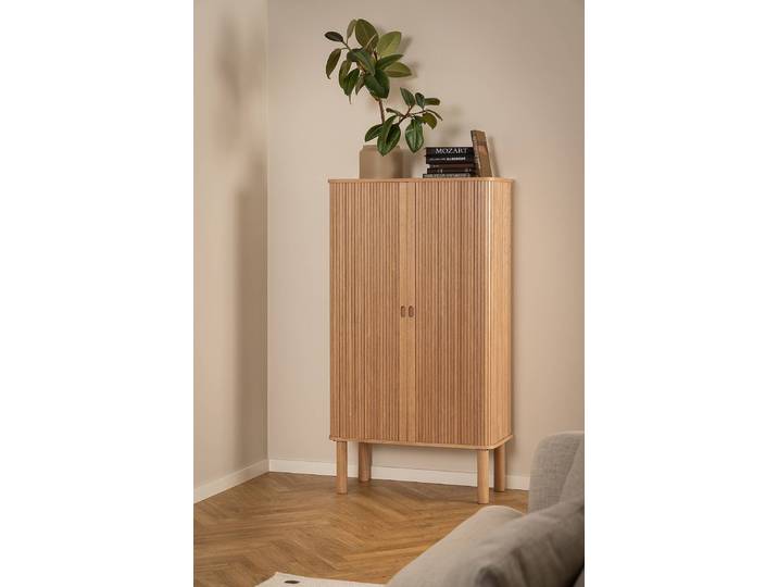 Highboard 80 x 145 x 40cm Braun