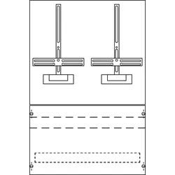 Striebel & John KF148 Meßplatte 2 Zähler, Dreipunkt, unbestückt 2CPX038171R9999