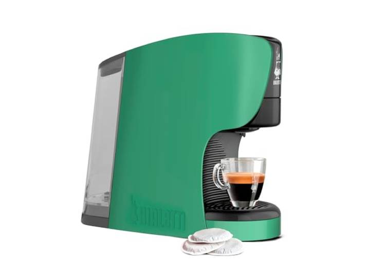 Bialetti Dama, Espressomaschine mit ESE-Pads, 100% kompostierbar, recycelter Kunststoff, grün