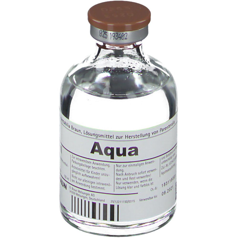 Aqua AD injectabilia Inj.-Fl. 20x50 ml Ampullen