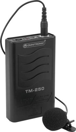 Omnitronic Mikrofon-Sender TM-250 Übertragungsart (Details):Funk