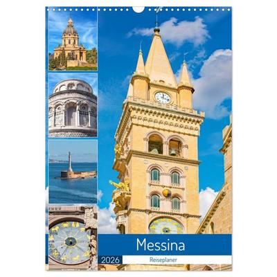 Messina - Reiseplaner (Wandkalender 2026 DIN A3 hoch), CALVENDO Monatskalender