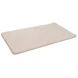 Badteppich Sable 70 x 120 cm Polyester Weiß Ivory