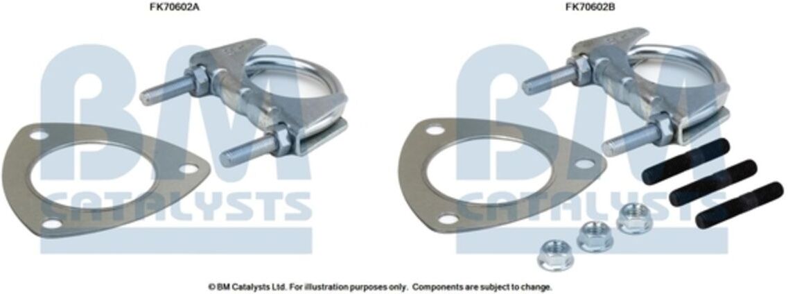 Montagesatz, Abgasrohr BM CATALYSTS FK70602