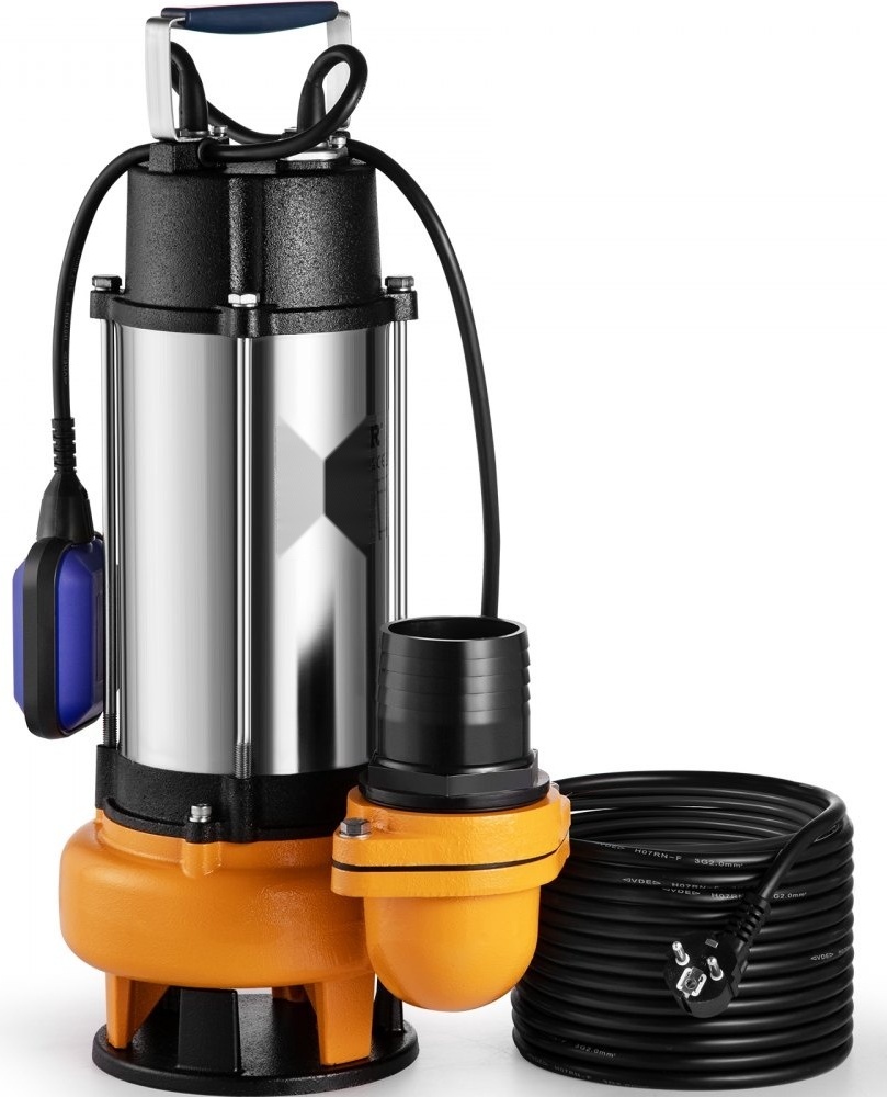 Tauchwasserpumpe - Schmutzwasserpumpe 6000L/h mit Schwimmerschalter 2200W - Leistungsstarkes Modell für sauberes und schmutziges Wasser
