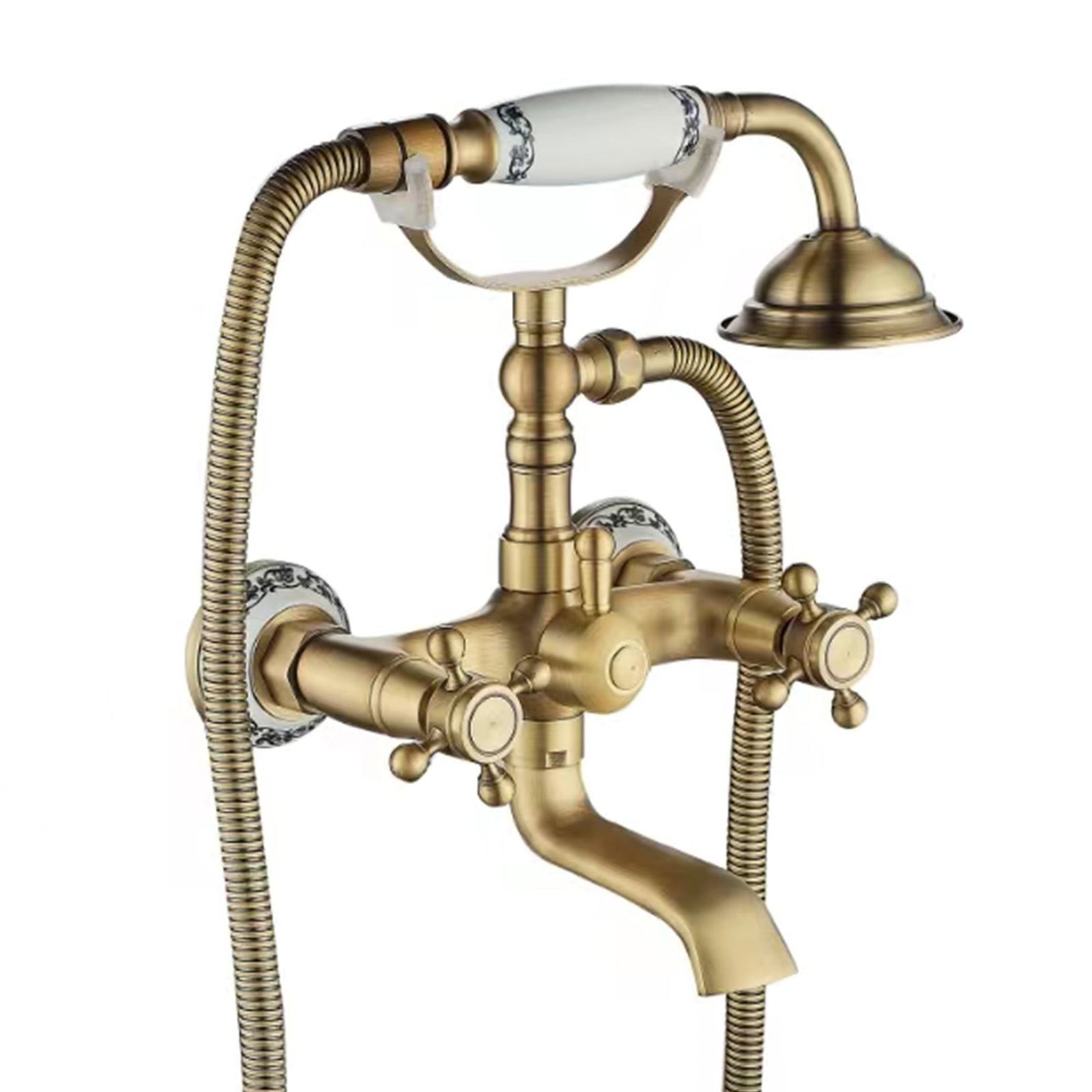 Rea Badmengkraan Rustico met draaibare uitloop in Antique Gold