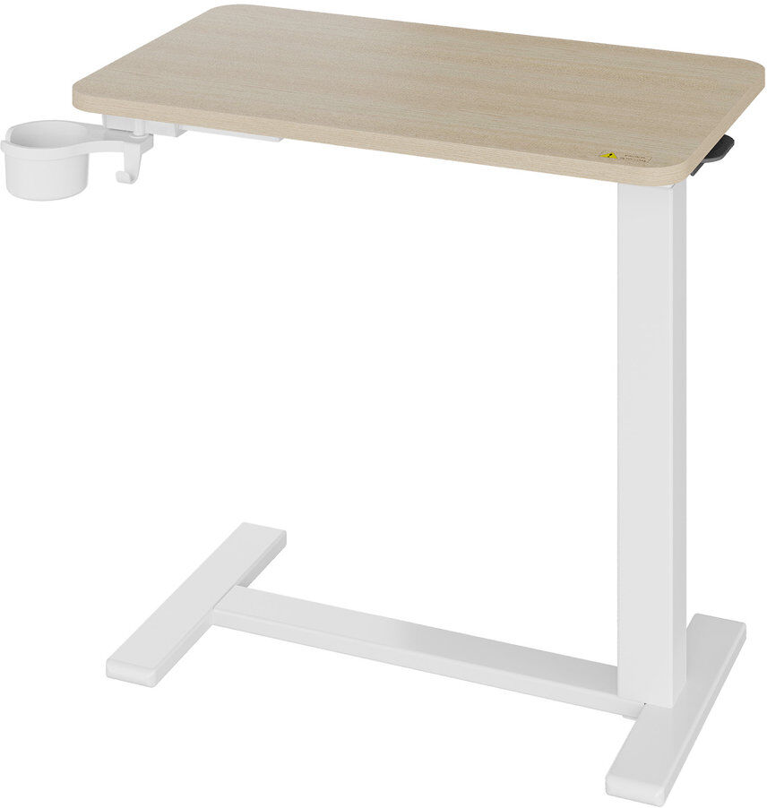 Rebrilliant MDF Steel Computer Desk Beige/White 65cm H X 68.6cm W X 40.6cm D