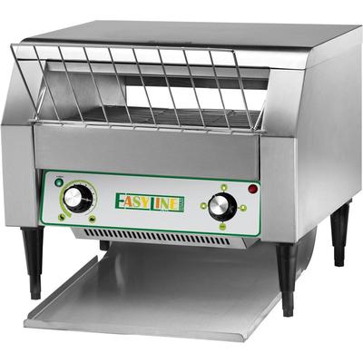 Durchlauf-Toaster FIMAR ESTA3, Edelstahl, Energiesparmodus, kompakt 480×560×430 mm, frontale oder hintere Brotausgabe