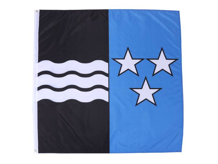 Kantonsflagge Aargau 120 x 120 cm