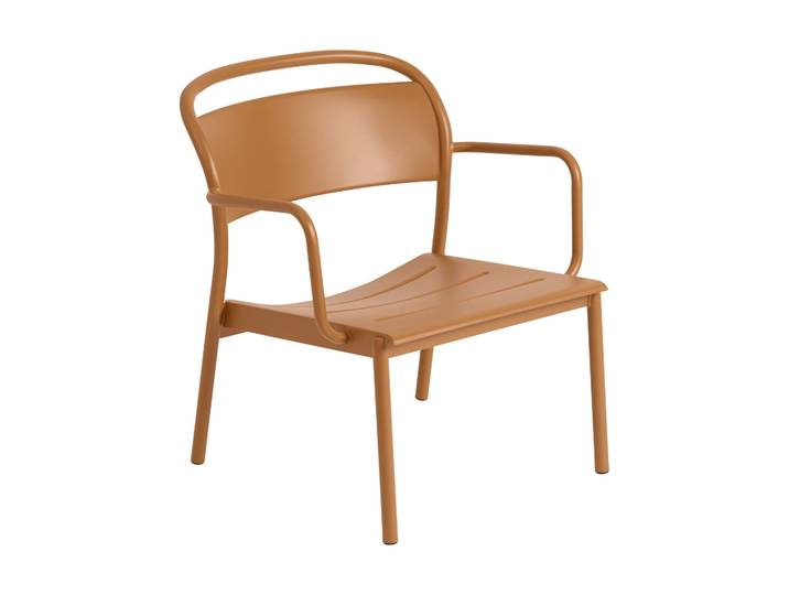 Muuto Linear Steel Loungesessel Burnt orange