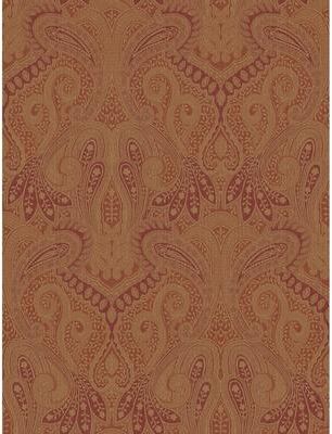 Seabrook Designs Iris Paisley Damask Unpasted Wallpaper