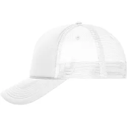 Myrtle Beach Unisex 5-Panel Retro Mesh Kappe Netz Cap MB6550 white/white one size