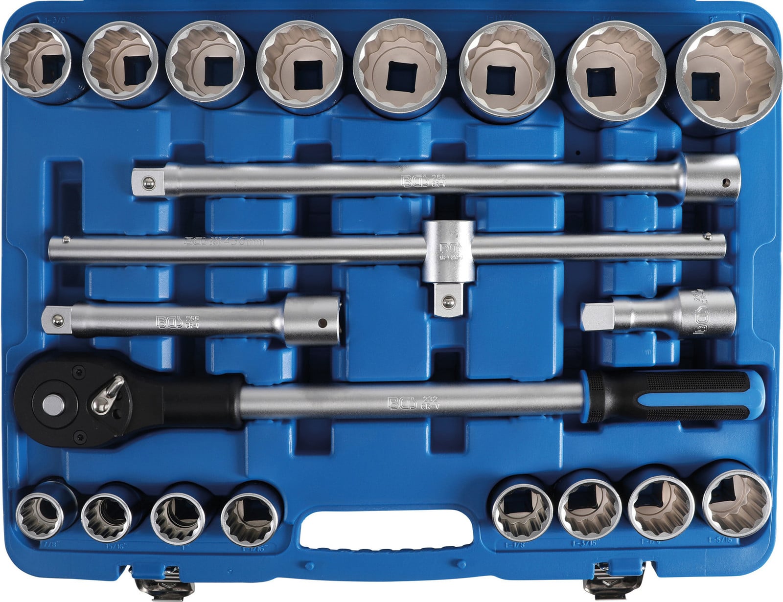 BGS Technic 21-delige dopset met 20 doppen van 3/4 inch