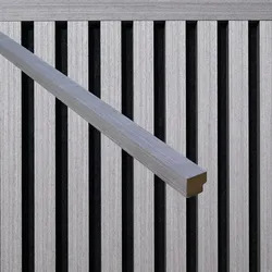 HOME DELUXE Abschlussleiste für Akustikpaneel ENDO Grey Oak - 240 cm - Menge: 2