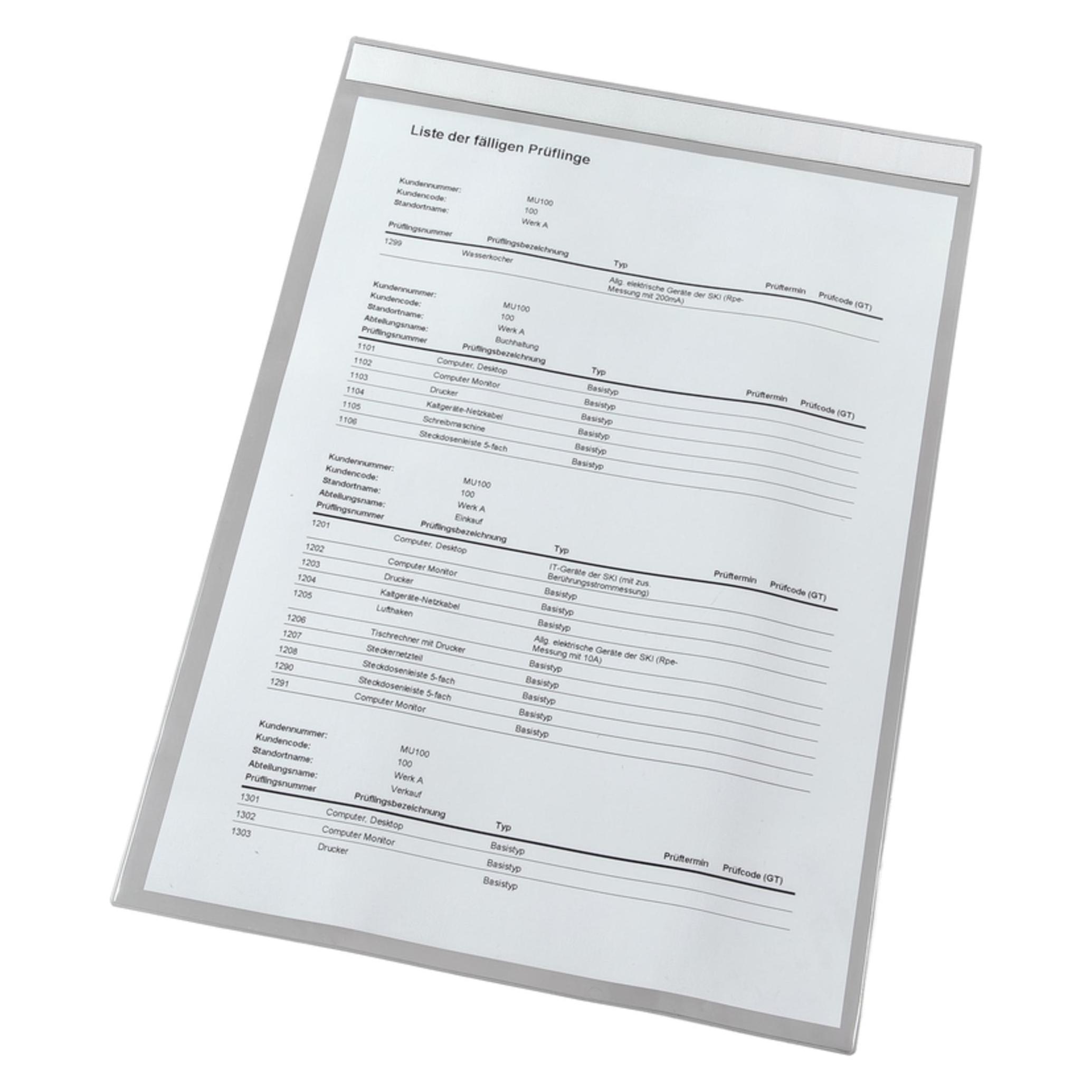 Eichner Dokumententasche B220xH310mm DIN A4 hoch m.Magnetsreifen gelb 50 (50x) (9218-03052)